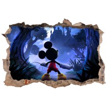 Vinilo agujero 3d videojuego infantil castle of illusion