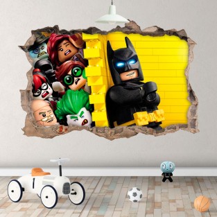 Vinilos agujero 3d infantiles batman lego movie
