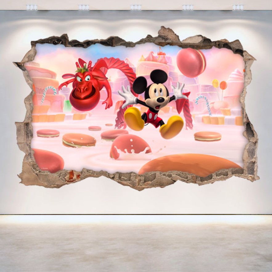 Vinilos infantiles agujero 3d videojuego castle of illusion