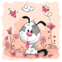 Vinilos infantiles perro y naturaleza