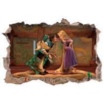 Vinilos agujero 3d tangled rapunzel disney