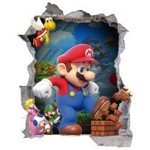 Vinilos infantiles agujero 3d videojuego mario bros