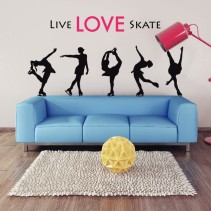 Vinilo decorativo live love skate