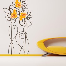 Vinilos decorativos naturaleza arte floral