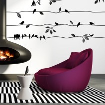 Vinilos pájaros y naturaleza