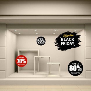 Vinilos para comercios black friday