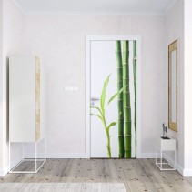 Vinilos decorativos puertas bambú