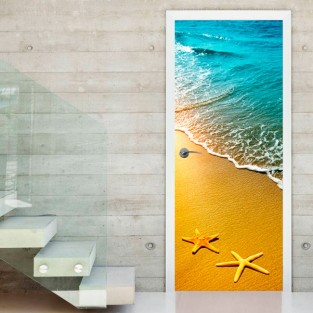 Vinilos para puertas estrellas de mar Vinilos para puertas estrellas de mar
