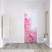 Vinilos decorativos puertas flor de cerezo japonés