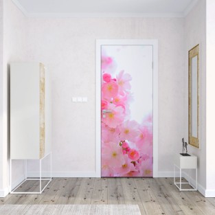 Vinilos decorativos puertas flor de cerezo japonés Vinilos decorativos puertas flor de cerezo japonés