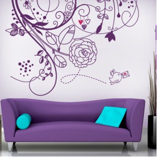 Vinilos pared flores de amor Vinilos pared flores de amor