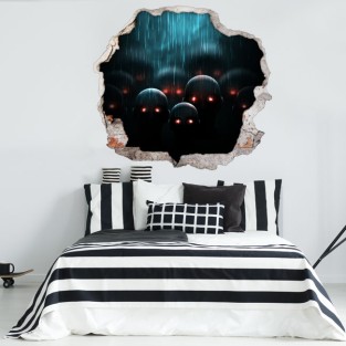 Vinilos agujero 3d apocalipsis zombi Vinilos agujero 3d apocalipsis zombi