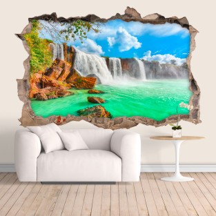 Vinilos agujeros 3d cascadas dray nur Vinilos agujeros 3d cascadas dray nur