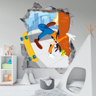 Vinilos agujero 3d disney goofy Vinilos agujero 3d disney goofy