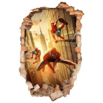 Vinilos infantiles agujero 3d spider man no way home
