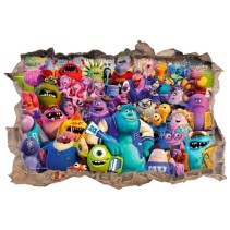 Vinilos agujero 3d grupo monster university