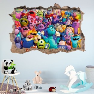 Vinilos agujero 3d grupo monster university Vinilos agujero 3d grupo monster university