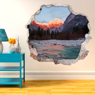 Vinilos agujero 3d naturaleza en eslovenia