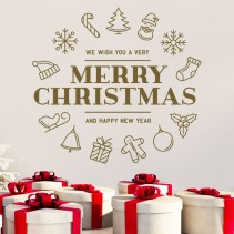 Vinilos decorativos navidad merry christmas