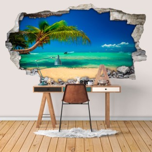 Vinilos agujero 3d playas república dominicana