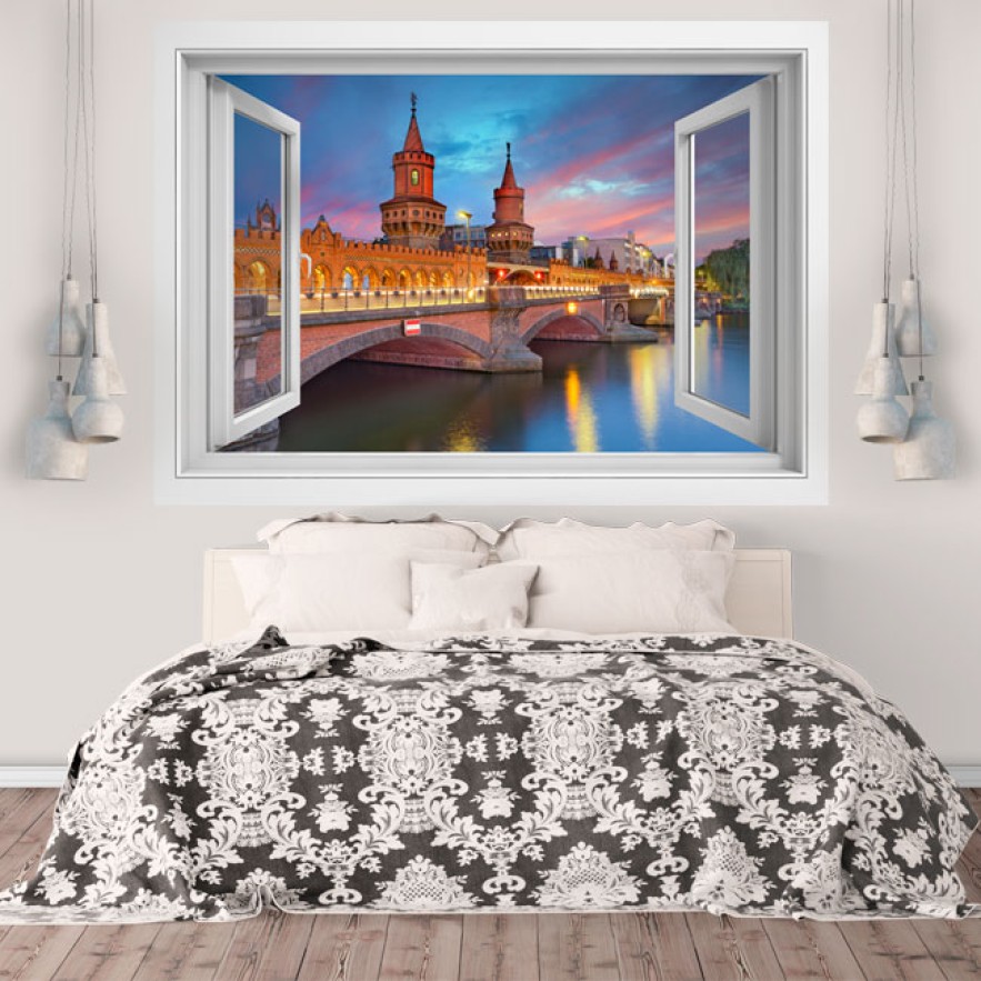 Vinilos agujero 3d puente de oberbaum berlín