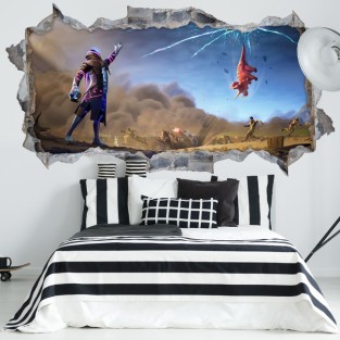Vinilo decorativo agujero 3d star walker fortnite Vinilo decorativo agujero 3d star walker fortnite