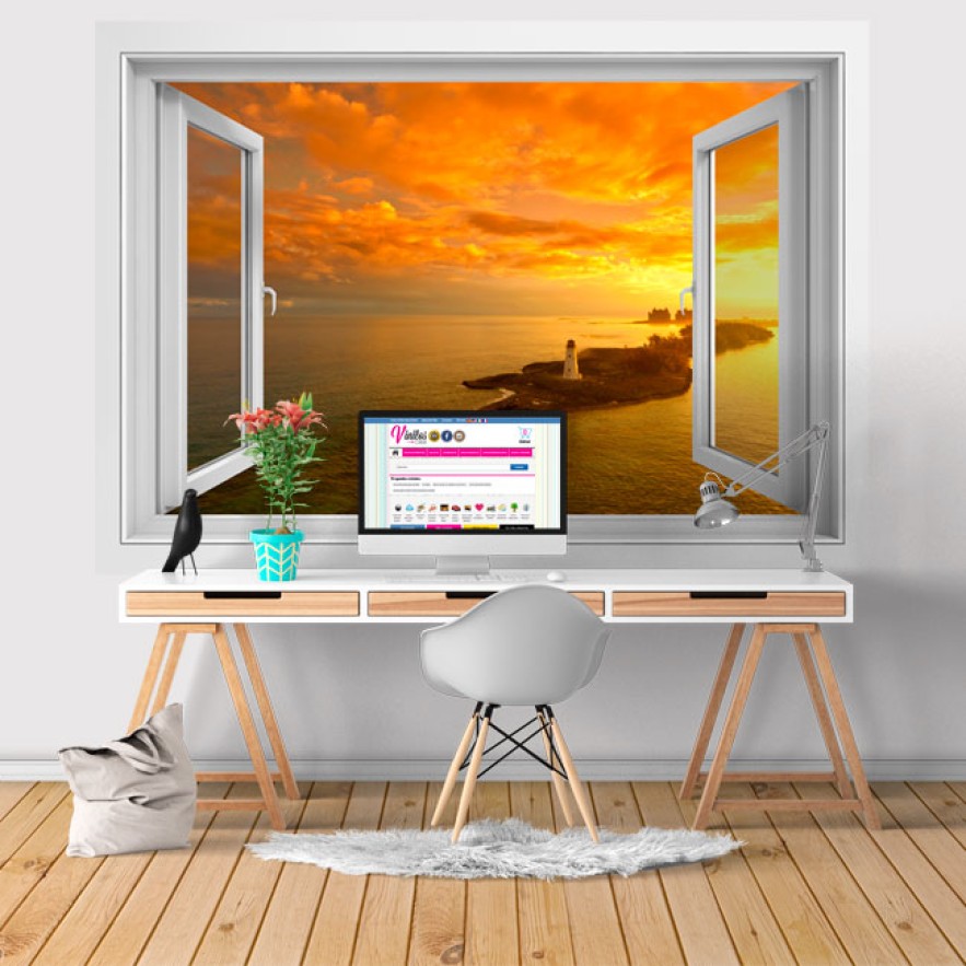 Vinilos ventana 3d faro en nassau las bahamas