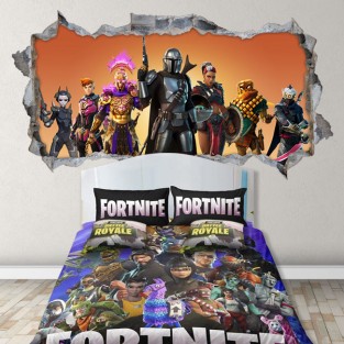 Vinilo agujero 3d videojuego fortnite skin mandalorian Vinilo agujero 3d videojuego fortnite skin mandalorian