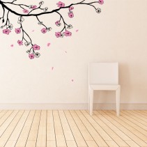Vinilos rama de flor de cerezo o sakura japonés