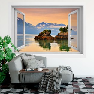 Vinilos ventanas atardecer en prince william alaska Vinilos ventanas atardecer en prince william alaska