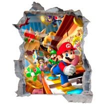 Vinilos agujeros 3d videojuego mario party ds