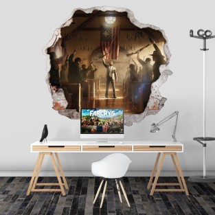 Vinilo agujero 3d videojuego far cry 5
