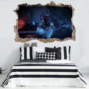 Vinilo agujero 3d videojuego resident evil
