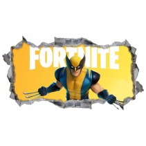 Vinilo agujero 3d skin wolverine fortnite