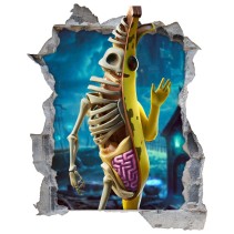 Vinilo agujero 3d banana videojuego fortnite