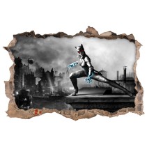 Vinilo agujero 3d videojuego batman arkham city