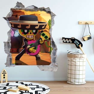 Vinilo decorativo agujero 3d brawl stars Vinilo decorativo agujero 3d brawl stars