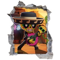 Vinilo decorativo agujero 3d brawl stars