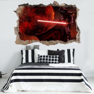 Vinilos agujero 3d darth vader star wars Vinilos agujero 3d darth vader star wars