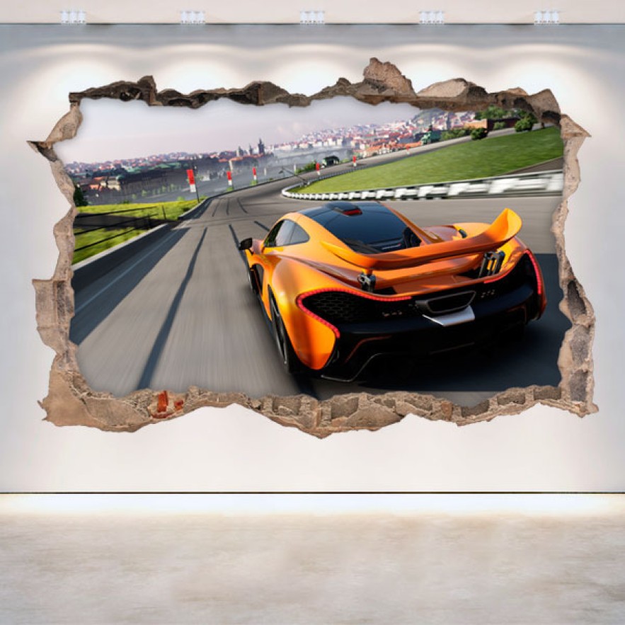 Vinilo agujero 3d videojuego forza motorsport 5