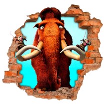 Vinilo agujero 3d manny ice age el gran cataclismo