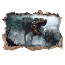 Vinilos y pegatinas pared 3d jurassic park