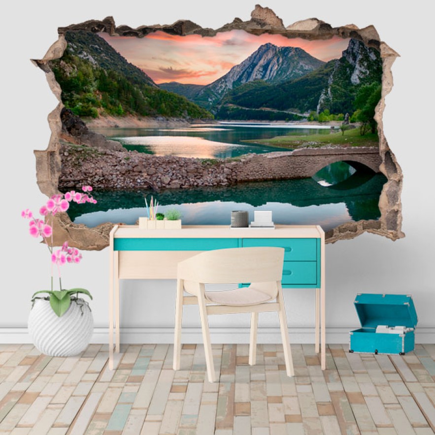 Vinilos agujero 3d lago el pont de suert