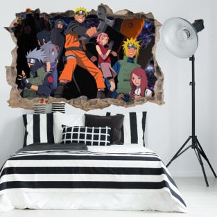 Vinilos y pegatinas agujero 3d naruto
