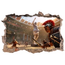 Vinilo decorativo agujero 3d ryse son of rome