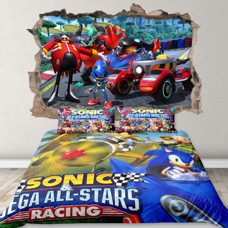 Vinilos agujero 3d team sonic racing