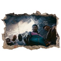 Vinilos agujeros 3d videojuego cyberpunk 2077