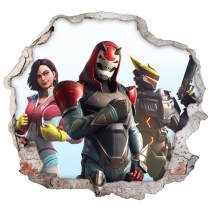 Vinilos y pegatinas agujero 3d videojuego fortnite