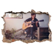 Vinilo decorativo agujero 3d videojuego the last of us 2