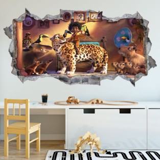 Vinilos agujero 3d disney niños película encanto Vinilos agujero 3d disney niños película encanto